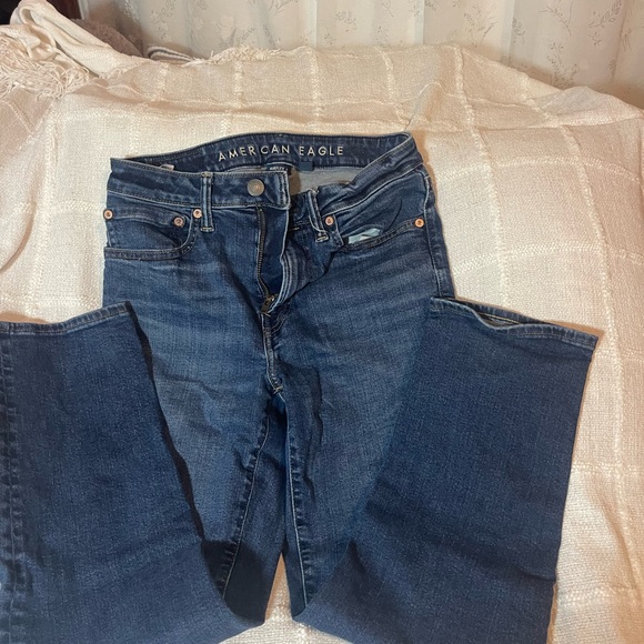 American Eagle Outfitters Women's Dark Blue Skinny Jeans - Picture 2 of 4